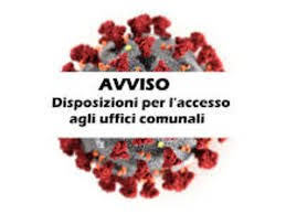 Orario apertura uffici comunali - emergenza covid 19 - D.P.C.M. 3 novembre 2020